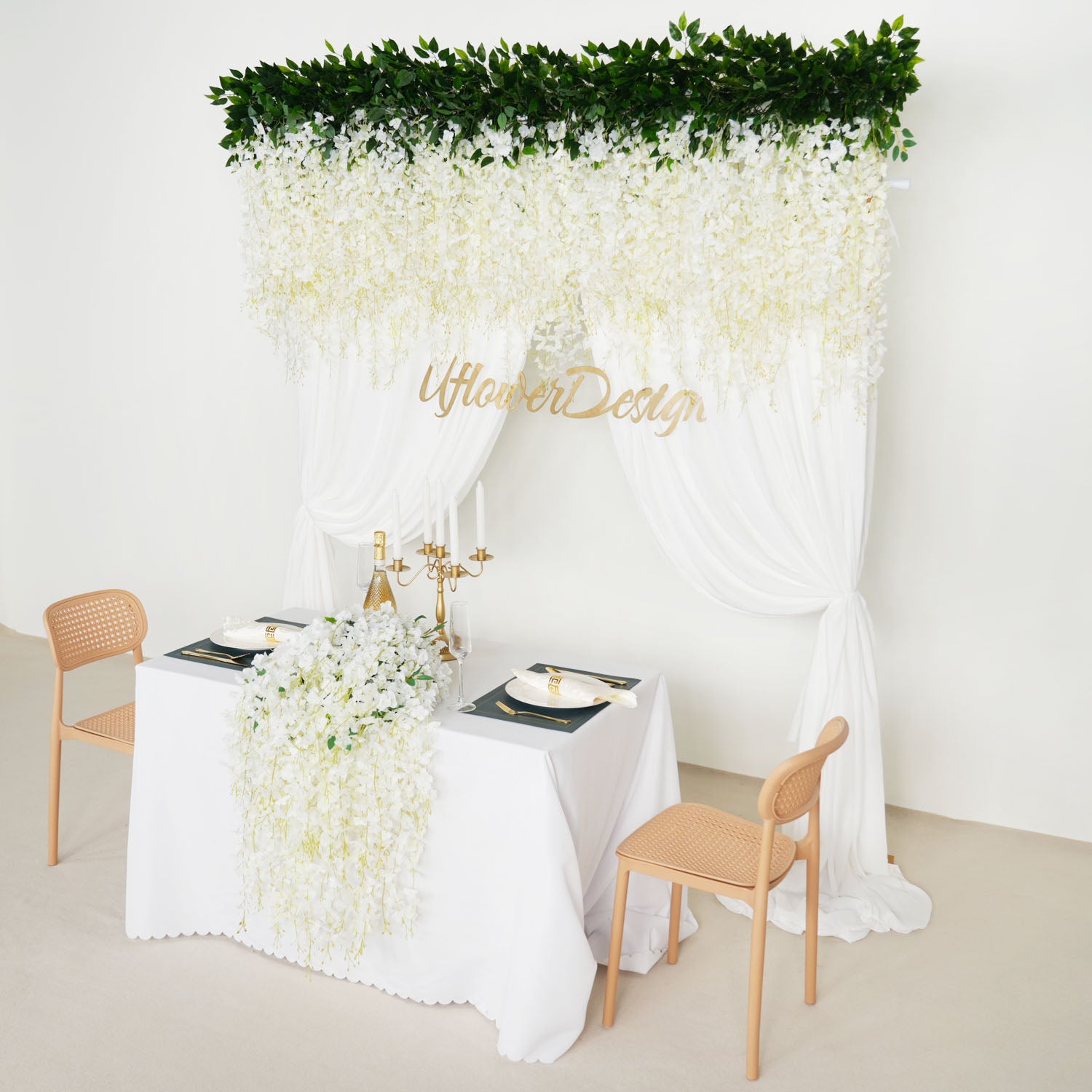 Artificial Wisteria Banquet Table Centerpieces 10 picture